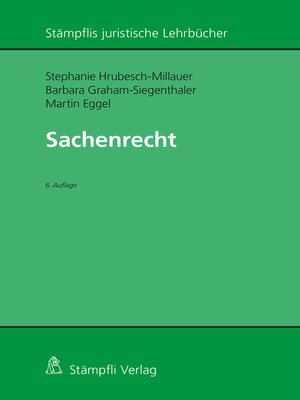 cover image of Sachenrecht